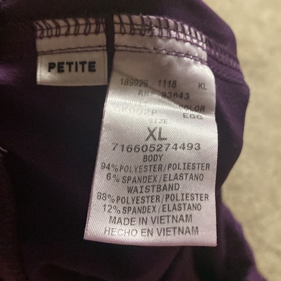 SCRUBS !! Cherokee Flex Purple scrub pants in PXL - Picture 12 of 12